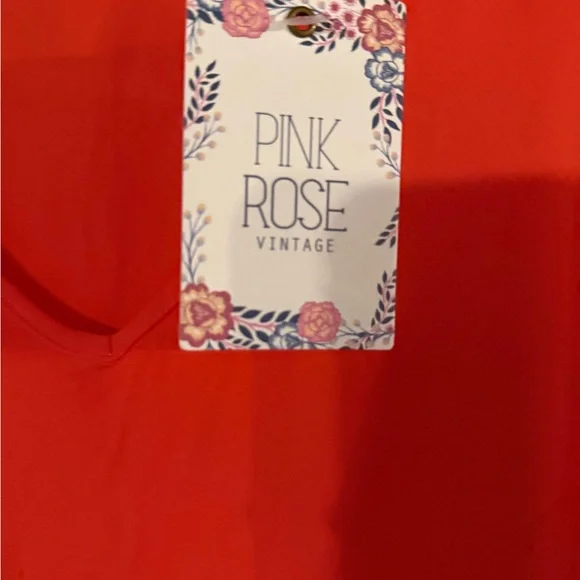 Pink Rose Women's Vivid Orange Blouse - Picture 3 of 7